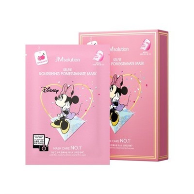 JMsolution Маска-салфетка с гранатом Disney collection selfie nourishing pomegranate mask