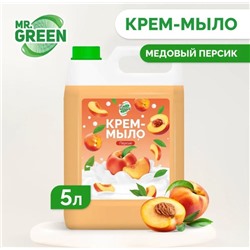 Крем - мыло Peach увлажняющее MR.GREEN 5л