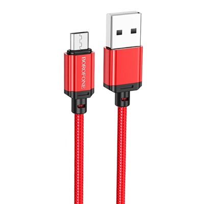 Кабель USB - micro USB Borofone BX87  100см 2,4A  (red)