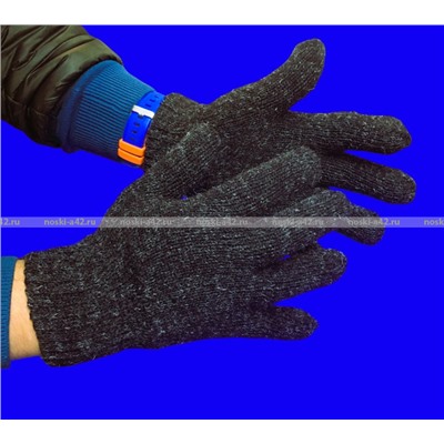 5 Пар перчатки мужские зимние шерстяные теплые двойные махровые внутри № 3