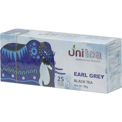 UNITEA. Earl Grey черный карт.пачка, 25 пак.