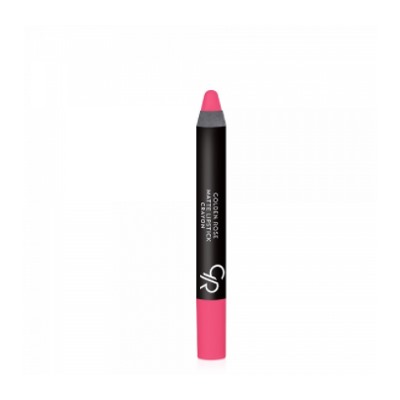 Golden Rose помада-карандаш для губ Matte Crayon 17 ярко-розовый