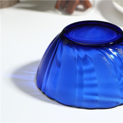 Салатник Sea Brim, d=13 см, стекло, цвет синий