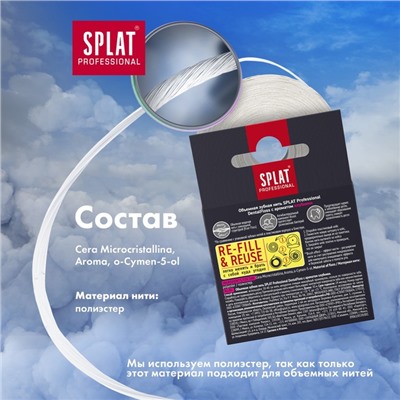 Зубная нить Splat DentalFloss с ароматом Клубники, 30 м