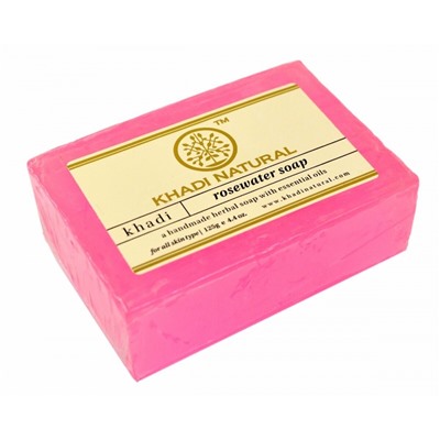 Khadi Rose Water Soap / Кхади Мыло "Розовая Вода" 125г.