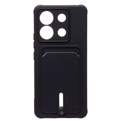 Чехол-накладка - SC304 с картхолдером для "Xiaomi Poco X6 5G" (black) (228280)