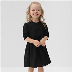 Платье для девочки MINAKU: Cotton collection, цвет чёрный, рост 110 см