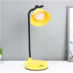 Настольная лампа "Парасоль" LED, от USB/АКБ 6 Вт сенсор 3000-6000 желтый 14х10х37 см RISALUX  100634
