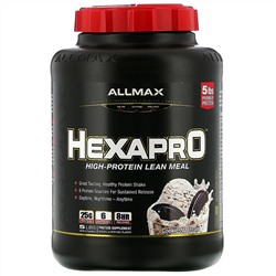 ALLMAX Nutrition, Hexapro, высокобелковое обезжиренное питание, вкус печенья со сливками. 2,27 кг (5 фунтов)