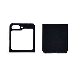 Чехол-накладка - FLIP PC тканевая текстура для "Samsung Galaxy Flip 5" (black)