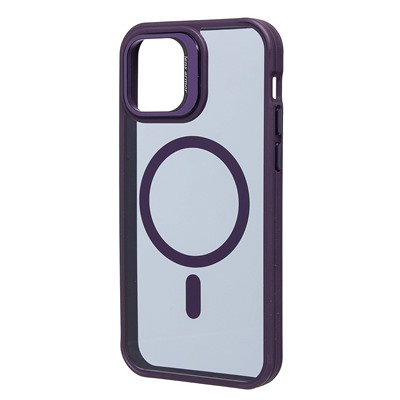 Чехол-накладка - SM026 SafeMag для "Apple iPhone 12/iPhone 12 Pro" (dark violet)