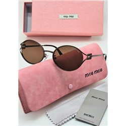 Набор женские солнцезащитные очки, коробка, чехол + салфетки #21235934