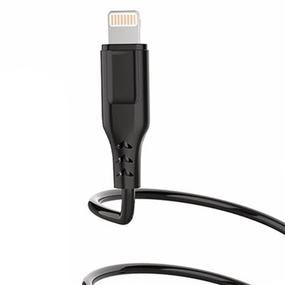 Кабель USB - Apple lightning SKYDOLPHIN S61L (повр. уп)  100см 2,4A  (black)