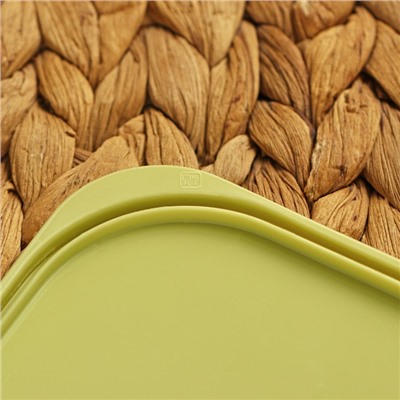 Контейнер для продуктов «Авокадо», 400 мл, 15,5×13,5×4,5 см, цвет светло-бежевый, рисунок микс