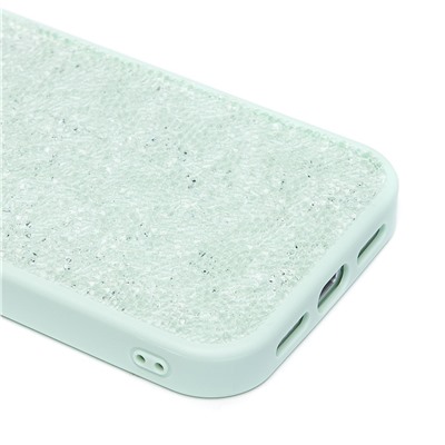 Чехол-накладка - PC071 POSH SHINE для "Apple iPhone 15 Pro" россыпь кристаллов (ice mint) (231609)