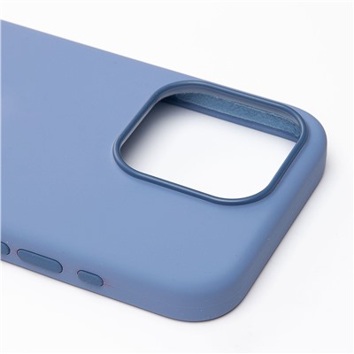 Чехол-накладка ORG Silicone Case SafeMag с анимацией для "Apple iPhone 15 Pro" (winter blue)