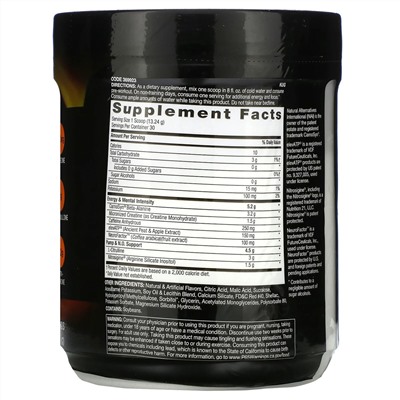 GNC, LIT, Clinically Dosed Pre-Workout, Fruit Punch, 14.01 oz ( 397.2 g)