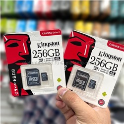 Карта памяти с адаптером MicroSD Kingston Canvas 256 Gb (15)