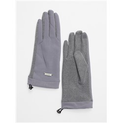 Классические перчатки демисезонные женские серого цвета 610Sr
