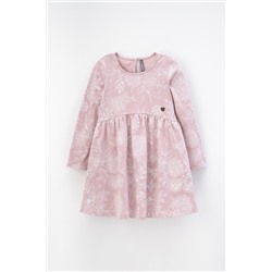Платье для девочки Crockid КР 5788 розовый лед, кружевные цветы к433