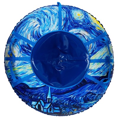 Тюбинг-ватрушка Winter Star «Звёздная ночь», диаметр чехла 120 см