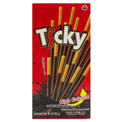 Печенье палочки в шоколадной глазури Ticky, Таиланд, 36 г Акция