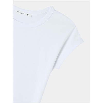 Однотонная футболка белый