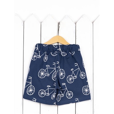 Шорты для мальчика Baby Boom П95/1-К Б105 Белые велосипеды на синем