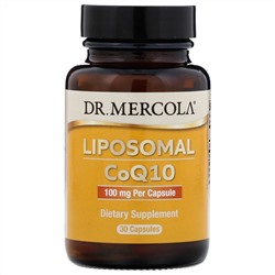 Dr. Mercola, липосомальный коэнзим Q10, 100 мг, 30 капсул