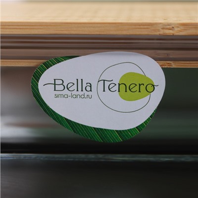 Контейнер из жаропрочного стекла с бамбуковой крышкой BellaTenero «Эко», 640 мл