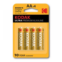 Батарейка AA Kodak Ultra Digital LR6 (4-BL) (80/400)