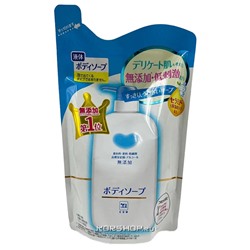 Мыло жидкое для тела натуральное Mutenka Cow Brand, Япония, 400 мл (сменный блок) Акция