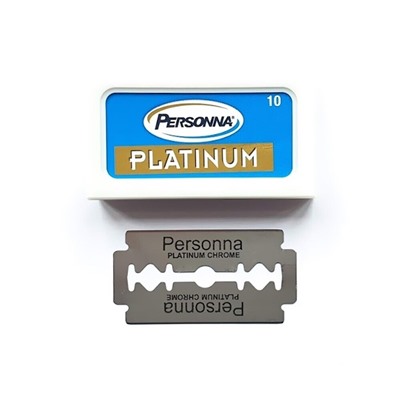 Лезвия для бритья классические двусторонние Personna Platinum 50шт. (5X10шт. =50 лезвий) (Pillar Box.)