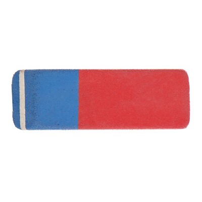 Ластик Faber-Castell каучук 7070, 50 х 18 х 8, двухсторонний для карандашей и чернил, красно-синий