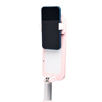 Держатель - для телефона V6 складной с видеосветом (повр. уп.) (pink)