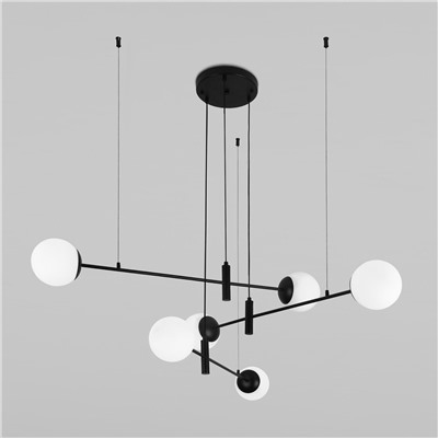 Подвесной светильник со стеклянными плафонами 70146/6 черный
