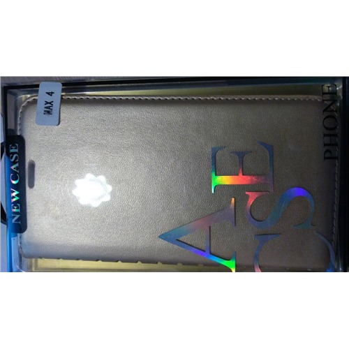 Чехол-книжка New Case для ASUS ZenFone 4 Max ZC554KL, Book, с карманом для визиток, цвет: золотой