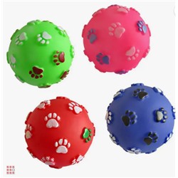 Резиновый мячик-пищалка для собак 1шт
