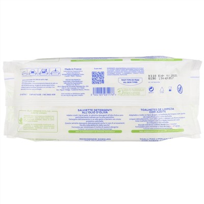 Mustela, Baby, Cleansing Wipes with Olive Oil, 50 Wipes