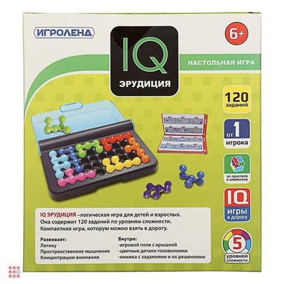 Настольная игра "Эрудиция", ABS, 3 дизайна, В игре 120 заданий