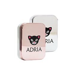 Комплект из пластмассы ADRIA прямоугольный (два контейнера, пинцет. бутылочка для раствора)	(Pink,   Silver)