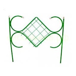 Забор декор. металл Ромб малый 2,95м зел (5секций)