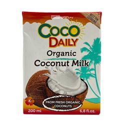 Кокосовое молоко органическое 17-19% CocoDaily, Филиппины, 200 мл Акция