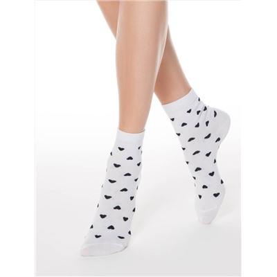 Носки женские CONTE Хлопковые носки CLASSIC с рисунками &quot;Сердечки&quot;