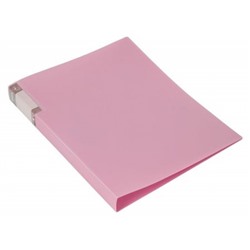 Папка скоросшиватель пластиковая с карманом Gems розовый аметист 0.7мм GEM07PPIN (1014430) Бюрократ