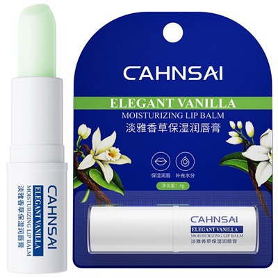 Бальзам для губ с ванилью Cahnsai Elegant Vanilla, 4 гр.