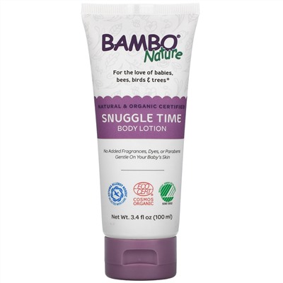 Bambo Nature, Snuggle Time Body Lotion, 3.4 fl oz (100 ml)