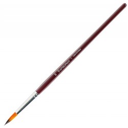 Кисть синтетика художественная № 7 круглая AF15-021-07 длинная ручка, пропитанная лаком ARTформат