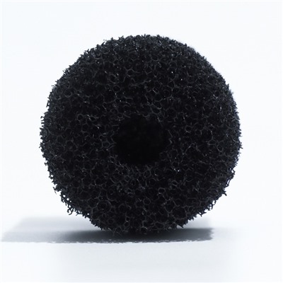 Губка круглая № 1, среднепористая 30 PPI, 5 х 5 х 10 см, черная