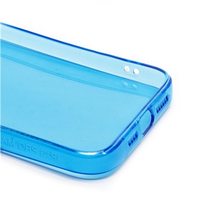 Чехол-накладка - SC344 для "Apple iPhone 13 Pro Max" (transparent/blue) (232035)